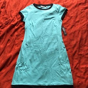 New York and Company blue t shirt dress
